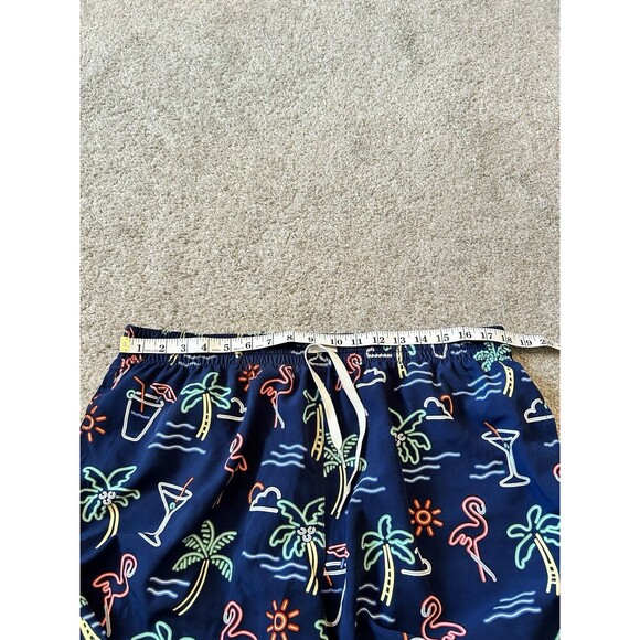 Chubbies Swim Trunks Men 2XL Blue/Multicolored Shorts Pockets Lined - Picture 5 of 8
